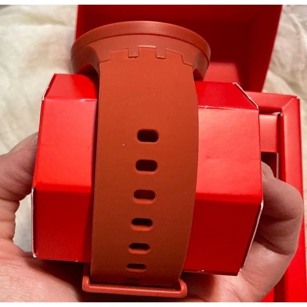 Large Red Swatch Watch Unisex/Men's "Open Hearts" - Picture 5 of 9